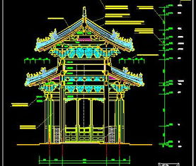 孔廟碑亭古建筑施工圖紙免費下載 園林古建與綠化工程的融合